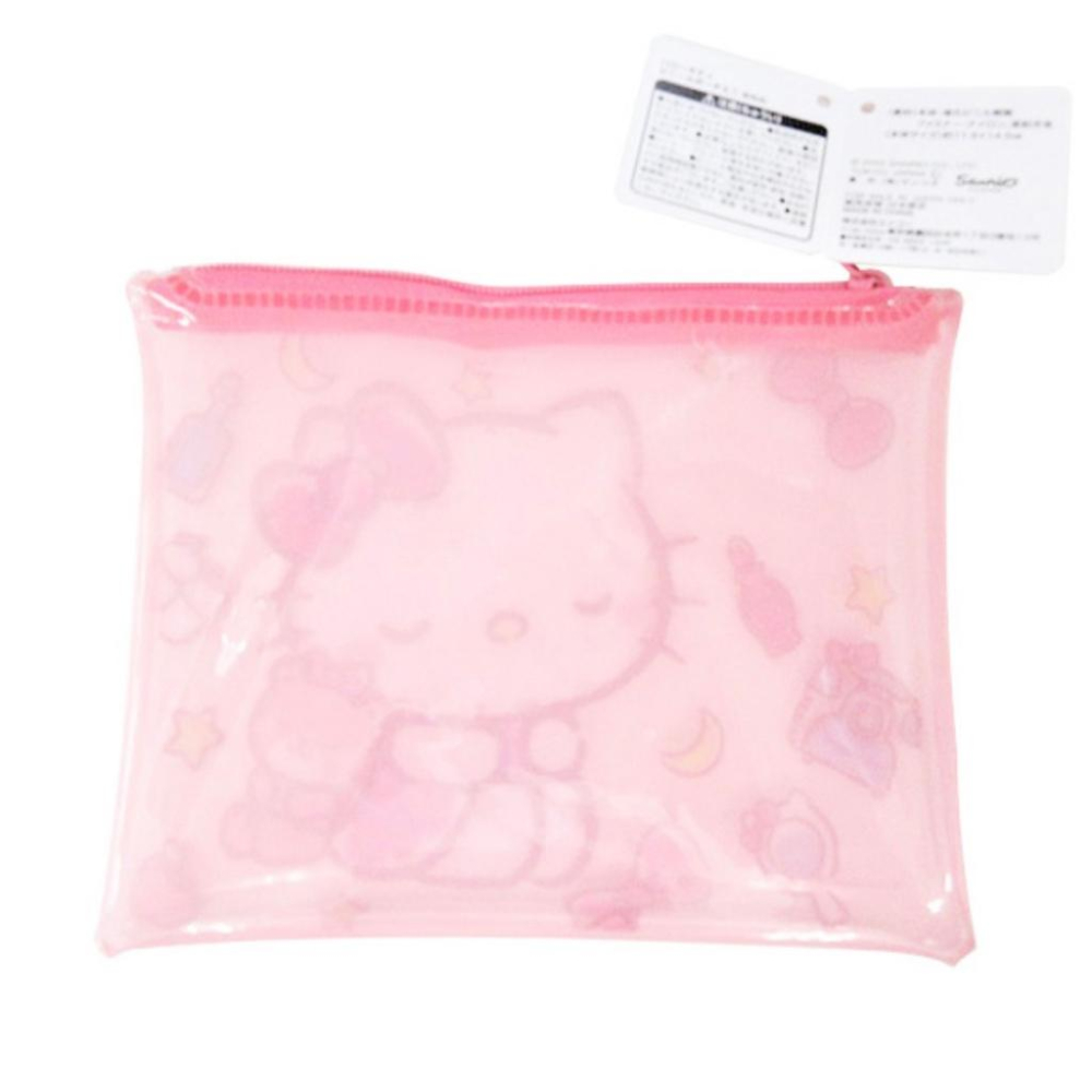 ＊日式雜貨館＊日本 三麗鷗 透明拉鍊收納袋 hello kitty 美樂蒂 酷企鵝 拉鍊收納袋 小物袋 筆袋 錢袋 收納-細節圖6