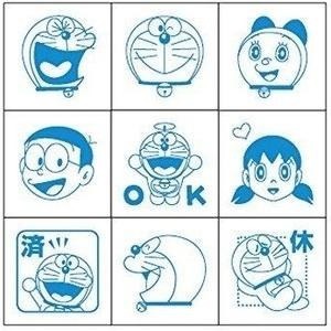 ＊日式雜貨館＊日本宮崎駿 木製迷你印章 九宮格印章 龍貓印章 神隱少女 無臉男 黑貓宅急便 印章 迷你印章 附收納盒-細節圖8