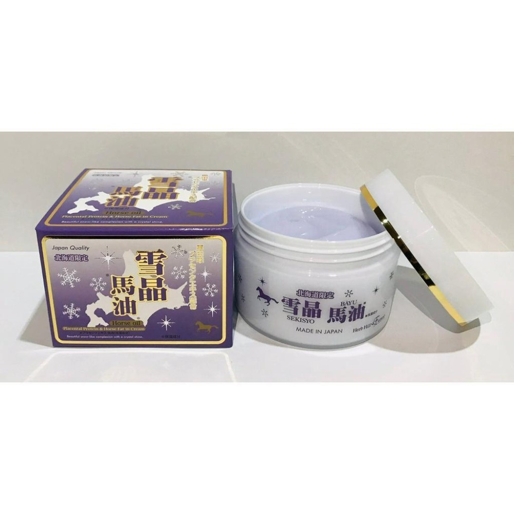 ＊日式雜貨館＊ 日本北海道限定 富良野 雪晶馬油 薰衣草馬油 滋潤馬油凝霜 140g 2瓶免運 馬油 現貨供應-細節圖5