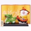 ＊日式雜貨館＊日本 龍年限定 龍年擺飾 龍年寶船 金齋好運龍好運 白龍 裝飾品 擺飾 過年 2024年限定 龍年裝飾品-規格圖2