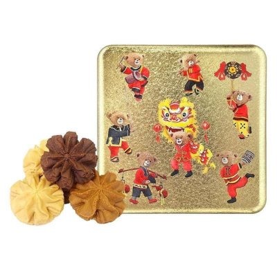 ＊日式雜貨館＊ 香港限定 珍妮曲奇小熊餅乾 jenny bakery香港必買伴手禮 2026最新包裝 金光閃閃系列 小熊-規格圖11