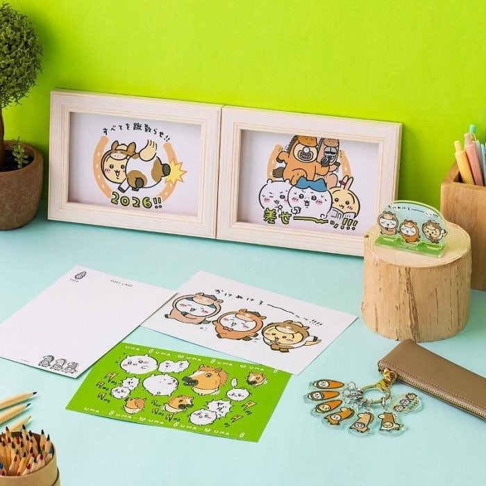 ＊日式雜貨館＊ 日本吉依卡哇 2026 馬年限定 馬頭造型烏薩奇 造型馬吉依卡哇 小八貓 烏薩奇 吉依卡哇 浴巾 御守-細節圖4