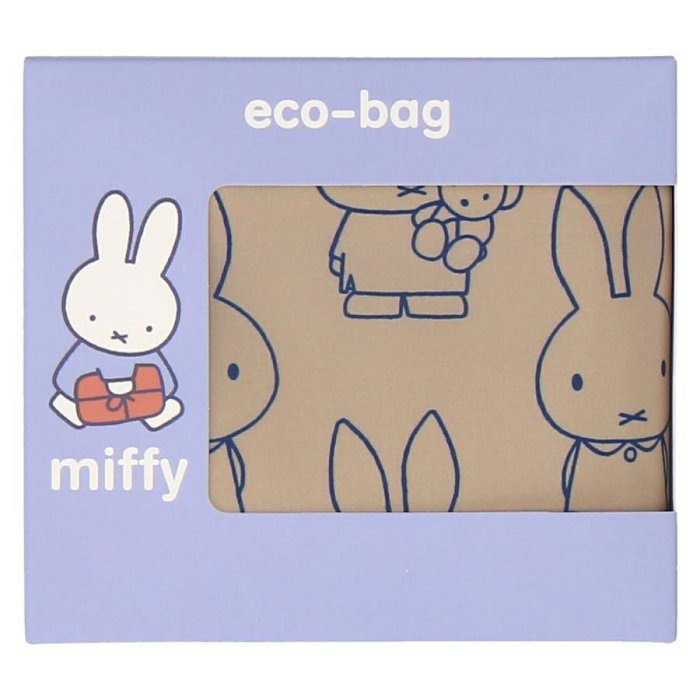 ＊日式雜貨館＊日本限定 米飛兔 米菲兔 miffy 手提包 滿版米飛 購物袋 可折疊購物袋 防潑水購物袋 拉鍊款購物袋-細節圖4