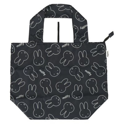 ＊日式雜貨館＊日本限定 米飛兔 米菲兔 miffy 手提包 滿版米飛 購物袋 可折疊購物袋 防潑水購物袋 拉鍊款購物袋-細節圖6