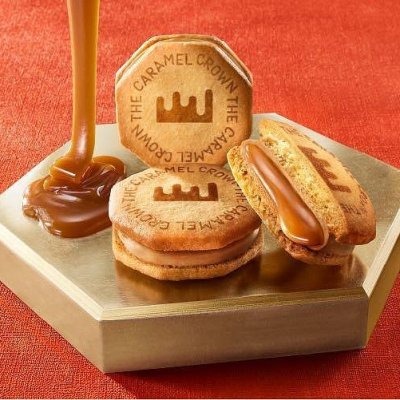＊日式雜貨館＊日本限定 THE CARAMEL CROWN 皇冠焦糖夾心餅乾 焦糖夾心酥 焦糖蛋糕 4入 5入 8入 1-細節圖2