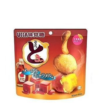 ＊日式雜貨館＊日本限定 UHA味覺糖地瓜片 烤巧克力風味 巧克力地瓜薯片 楓糖焦糖薯片 奶茶風味薯片 期間限定 可可地瓜-細節圖2
