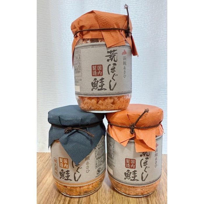 ＊日式雜貨館＊日本北海道函館 鮭魚鬆 鮭魚香鬆 經典原味鮭魚鬆 明太子風味鮭魚鬆 100g 白飯好幫手-細節圖2