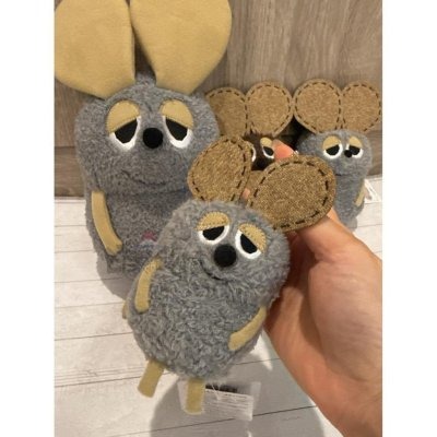 壓線耳朵阿佛吊飾(灰)13cm