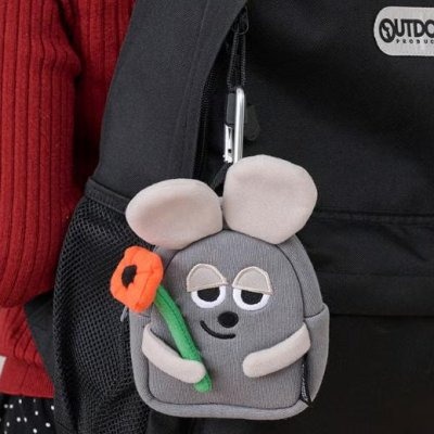 ＊日式雜貨館＊日本正版 田鼠阿佛 LEO LIONNI＇S FRIENDS 紅花鼠 田鼠阿佛 口金包 田鼠阿佛口金包 書-規格圖1