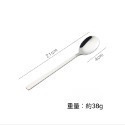 韓國實心扁筷 304不鏽鋼金色餐具 金湯匙 叉子 長柄湯匙 食品級不鏽鋼餐具 湯匙 扁筷 韓式扁筷-規格圖9