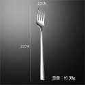 韓國實心扁筷 304不鏽鋼金色餐具 金湯匙 叉子 長柄湯匙 食品級不鏽鋼餐具 湯匙 扁筷 韓式扁筷-規格圖9