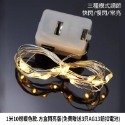 LED燈串 銅線燈 送電池  1米2米 彩色暖白 鈕扣電池 閃爍燈 串燈 花束 裝飾 布置 小燈-規格圖11