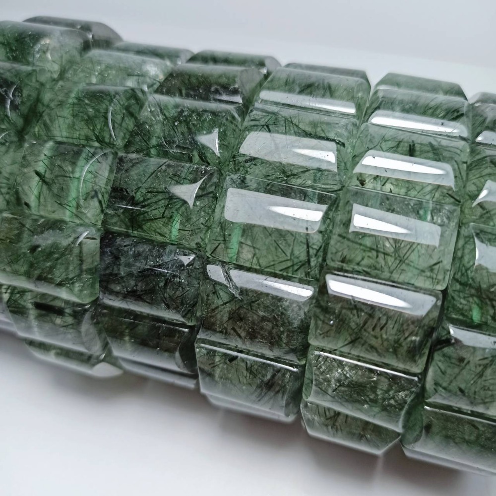《施家椪氣 紫晶讚》【綠髮晶 綠髮晶手排】 綠髮 髮晶 髮晶手排 綠髮晶手排 手串 手鍊 手排-細節圖3