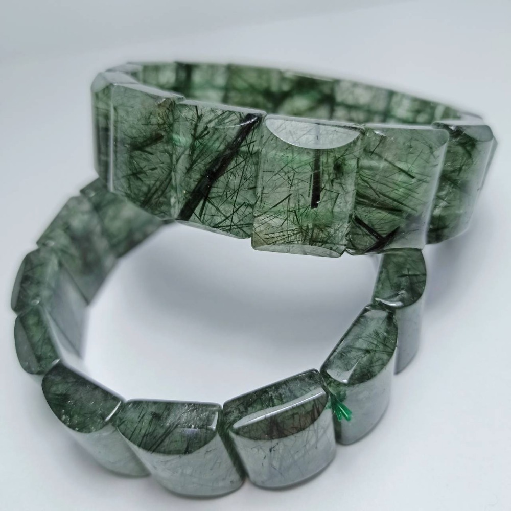 《施家椪氣 紫晶讚》【綠髮晶 綠髮晶手排】 綠髮 髮晶 髮晶手排 綠髮晶手排 手串 手鍊 手排-細節圖7
