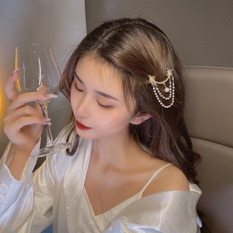 【台灣現貨24h寄出】韓國森系氣質髮夾 六芒星髮夾 氣質髮飾 網紅 森系髮飾 韓版簡約百搭 青蛙扣 甜美 瀏海抓夾 髮夾-細節圖5