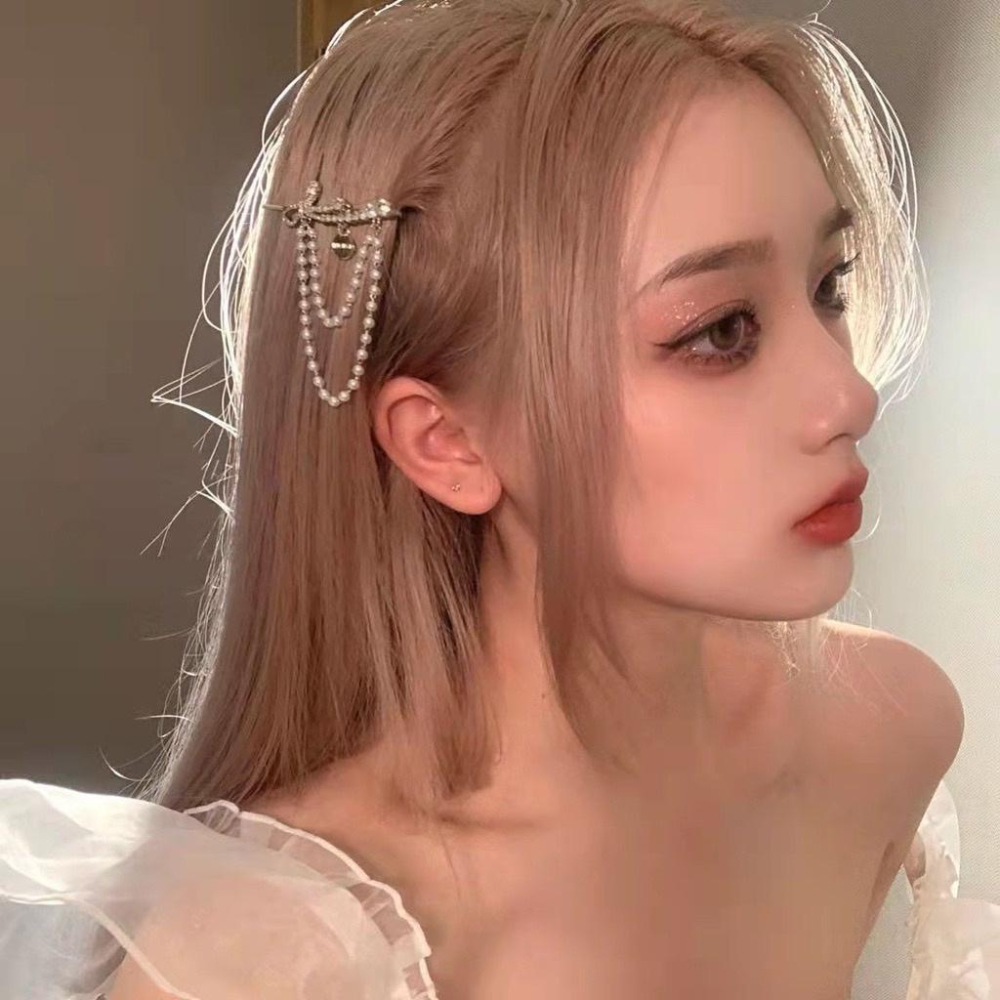 【台灣現貨24h寄出】韓國森系氣質髮夾 六芒星髮夾 氣質髮飾 網紅 森系髮飾 韓版簡約百搭 青蛙扣 甜美 瀏海抓夾 髮夾-細節圖6