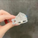皇冠高馬尾夾【銀色水鑽】【適用馬尾】