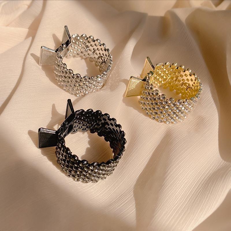 【台灣現貨24h寄出】韓系ins氣質高馬尾髮夾 水鑽高馬尾抓夾 甜美髮夾 包子頭 優雅 髮尾夾 小清新劉海夾 髮飾 網紅-細節圖4