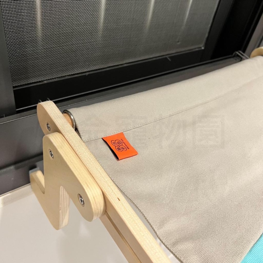 喵呼汪也Ｘ好命寵物園 『免鑽孔免吸盤』實木貓咪吊床 貓掛床 床邊掛床 窗戶貓吊床 吊床 免鑽洞吊床 貓床 貓窩 貓咪床-細節圖7