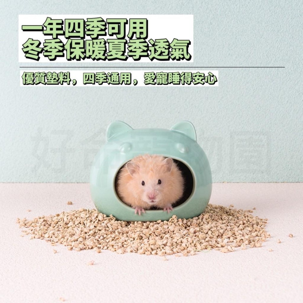 陶瓷倉鼠窩『防翻防滑』陶瓷窩 快速降溫 倉鼠窩 倉鼠降溫屋 倉鼠小屋 倉鼠屋 倉鼠睡窩 小寵窩 鼠窩 鼠屋 好命寵物園-細節圖2