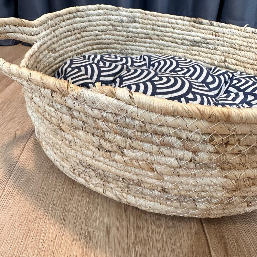 😸手工編織藤貓窩 藤編貓窩 日式貓窩 夏季涼窩 貓窩 寵物窩 寵物睡墊 貓咪床 寵物床 貓咪睡墊 寵物床墊 好命寵物園-細節圖2