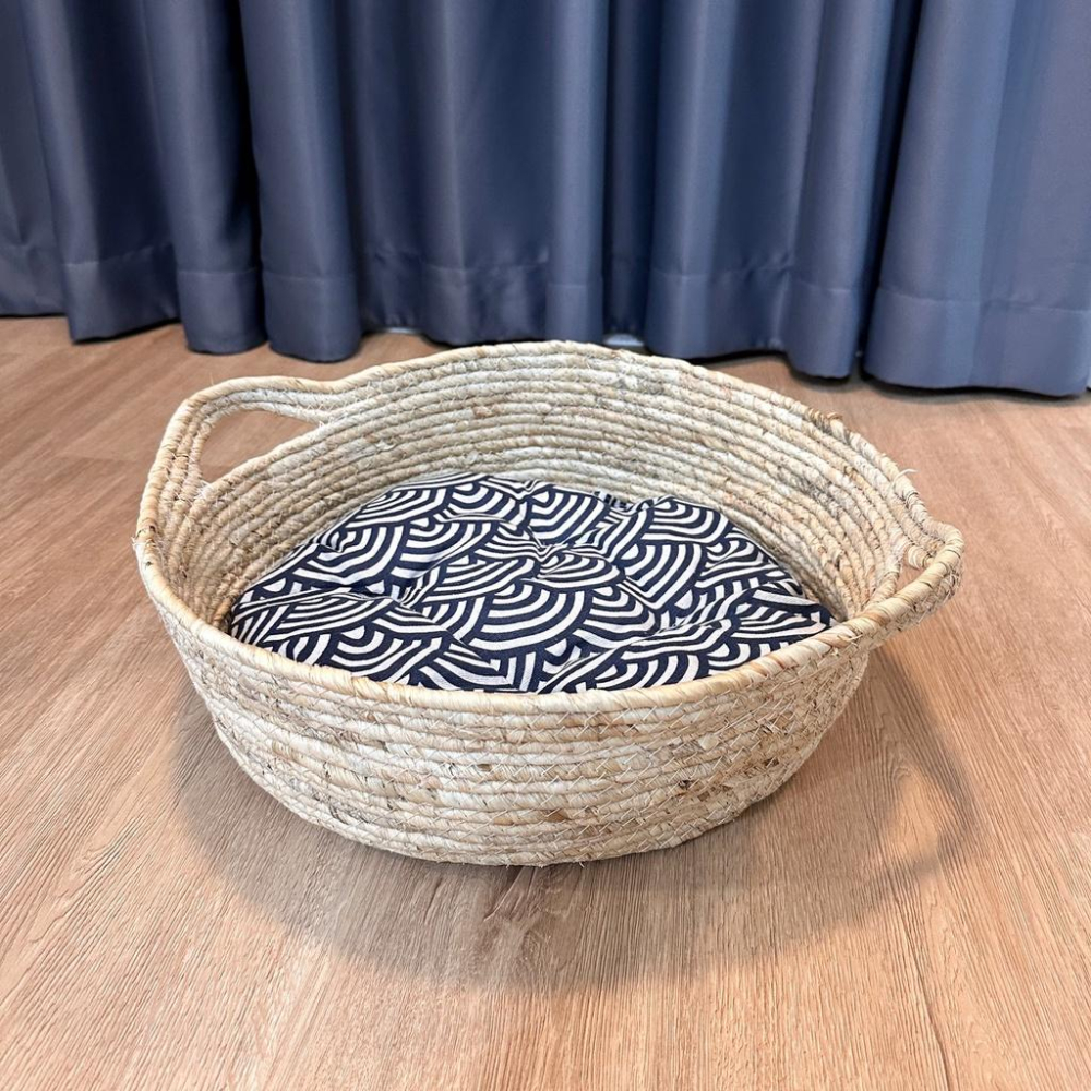 😸手工編織藤貓窩 藤編貓窩 日式貓窩 夏季涼窩 貓窩 寵物窩 寵物睡墊 貓咪床 寵物床 貓咪睡墊 寵物床墊 好命寵物園-細節圖5