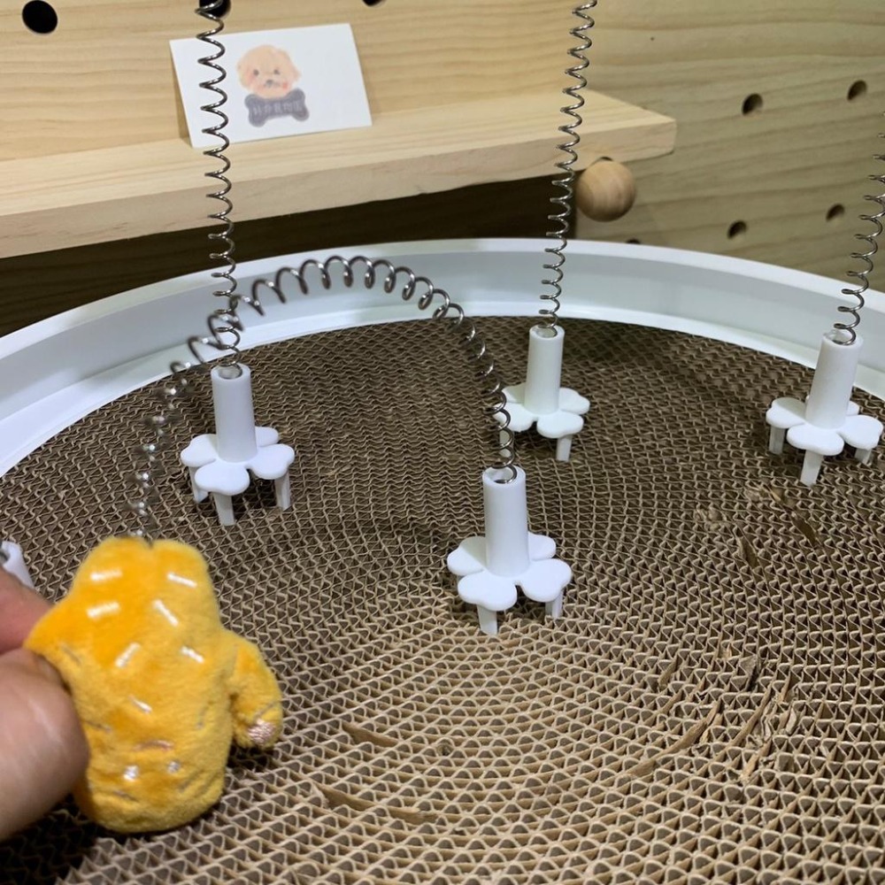 😸逗貓彈簧搖搖樂 抓板貓玩具 逗貓棒 搖搖樂 寵物玩具 逗貓玩具 貓玩具 貓咪玩具 貓抓板 貓跳台 逗貓 貓抓 好命寵物-細節圖8