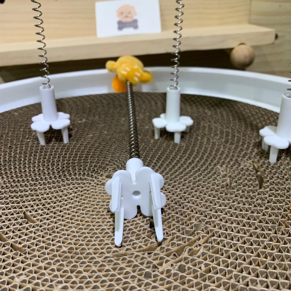 😸逗貓彈簧搖搖樂 抓板貓玩具 逗貓棒 搖搖樂 寵物玩具 逗貓玩具 貓玩具 貓咪玩具 貓抓板 貓跳台 逗貓 貓抓 好命寵物-細節圖9