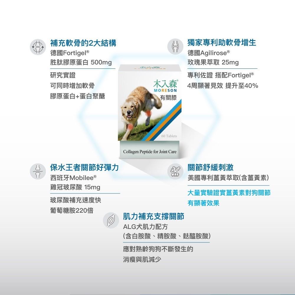 木入森『有關膝』關節＋肌力 關節保健 寵物關節保健 胜肽膠原蛋白 玻尿酸 薑黃萃取 肌力配方 狗護關節 貓護關節 好命寵-細節圖8