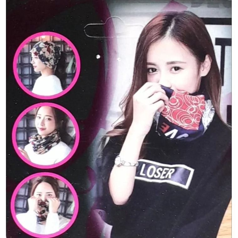 萬用圍脖 厚款加絨 法蘭絨 圍巾 防風 保暖 加絨 帽子 萬用 頭巾 多功能 圍脖-細節圖2