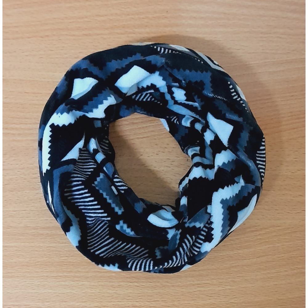 萬用圍脖 厚款加絨 法蘭絨 圍巾 防風 保暖 加絨 帽子 萬用 頭巾 多功能 圍脖-規格圖3