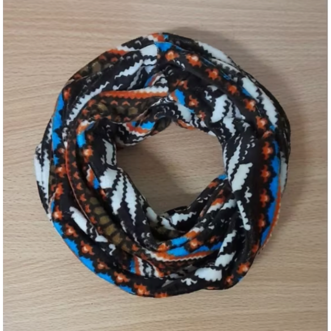 萬用圍脖 厚款加絨 法蘭絨 圍巾 防風 保暖 加絨 帽子 萬用 頭巾 多功能 圍脖-規格圖3