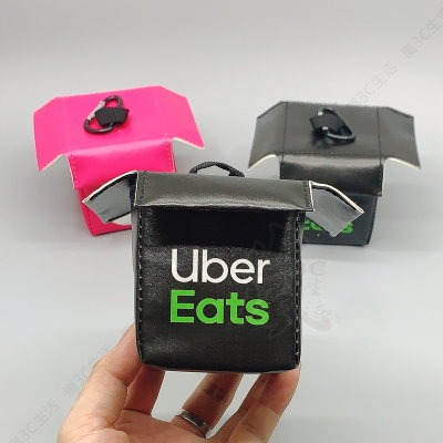 【快速出台灣現貨】外賣箱零錢包 鑰匙扣外送必備 Uber eat／Food panda 外賣箱吊飾 背包鑰匙扣-細節圖7