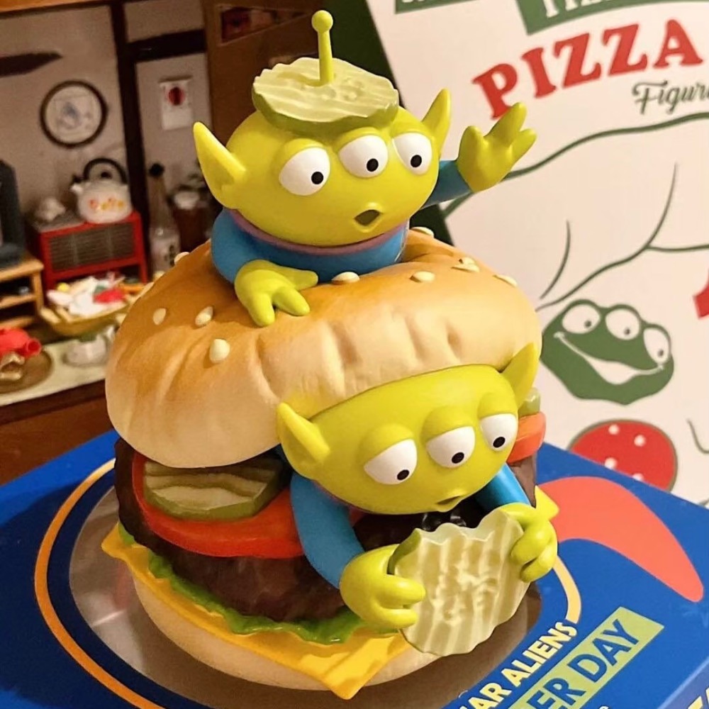 Disney迪士尼 PIXAR皮克斯 玩具總動員 三眼怪 三眼仔 披薩星球 漢堡 披薩-細節圖2