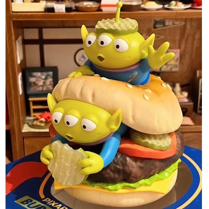 Disney迪士尼 PIXAR皮克斯 玩具總動員 三眼怪 三眼仔 披薩星球 漢堡 披薩-細節圖3