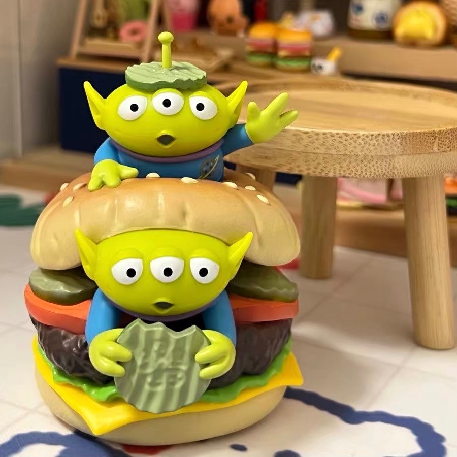 Disney迪士尼 PIXAR皮克斯 玩具總動員 三眼怪 三眼仔 披薩星球 漢堡 披薩-細節圖11