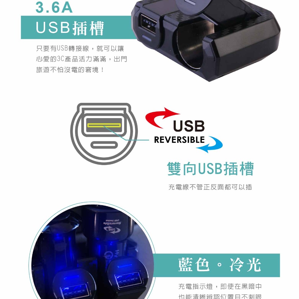 掀背式分插USB充電器 2孔點煙器 車充 車用充電器 USB點菸器 QC3.0快充 手機充電器 汽車充電器 點煙器擴充-細節圖4