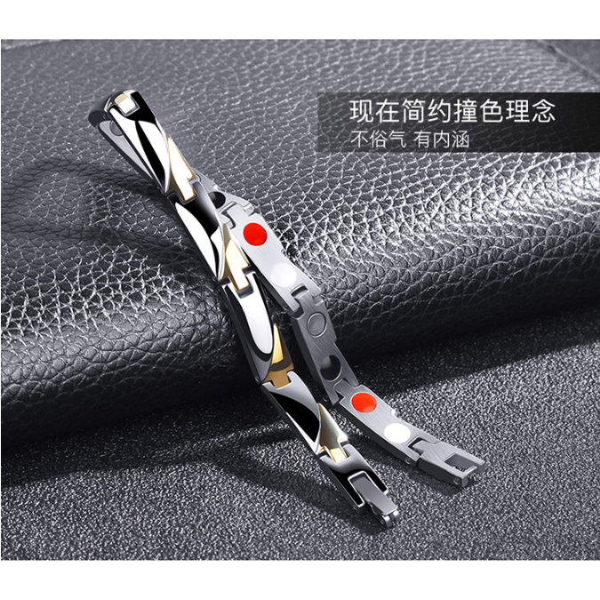 【防過敏手鍊】鈦鋼手鍊 磁石手鏈 男手鍊 手鐲 白鋼手鍊 手環 手鍊 鈦鋼 能量手環 運動手環 情侶項鏈手鍊 生日禮物-細節圖8