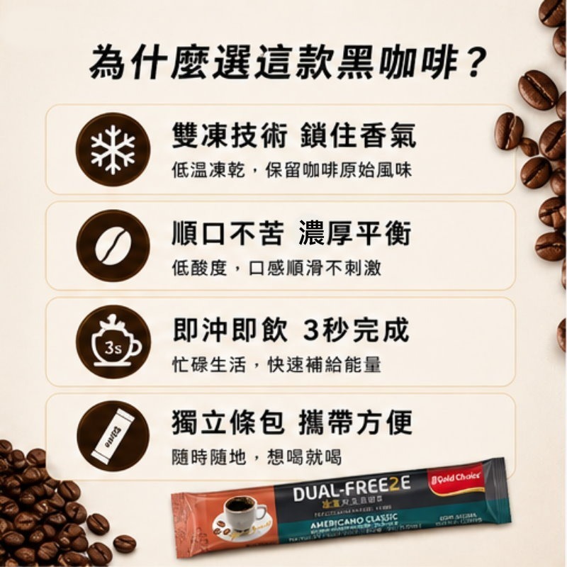 馬來西亞 金寶雙凍黑咖啡(經典美式)-細節圖4