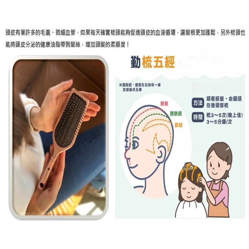 【0819shop】韓國健瑪 健沐福健康磁性梳，特價↘-細節圖2