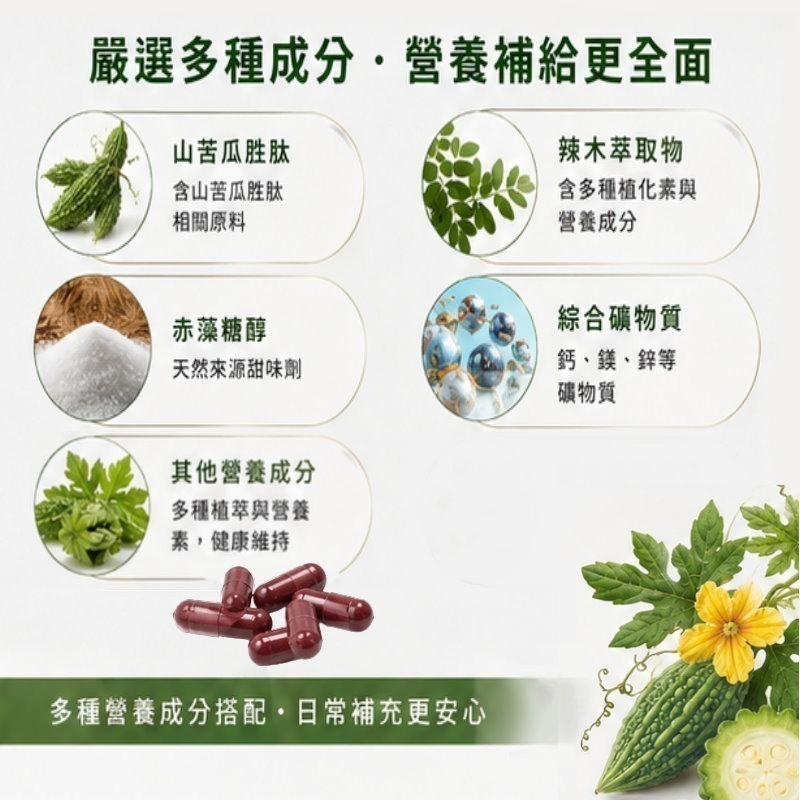 公司正品授權網路販售  Glycostat 山苦瓜胜肽膠囊(30粒/盒)，多件特價↘-細節圖3