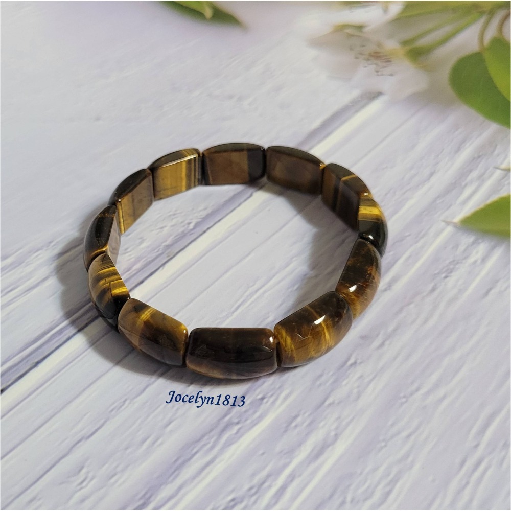 【天然水晶】黃虎眼手排 三色虎眼手排-細節圖5