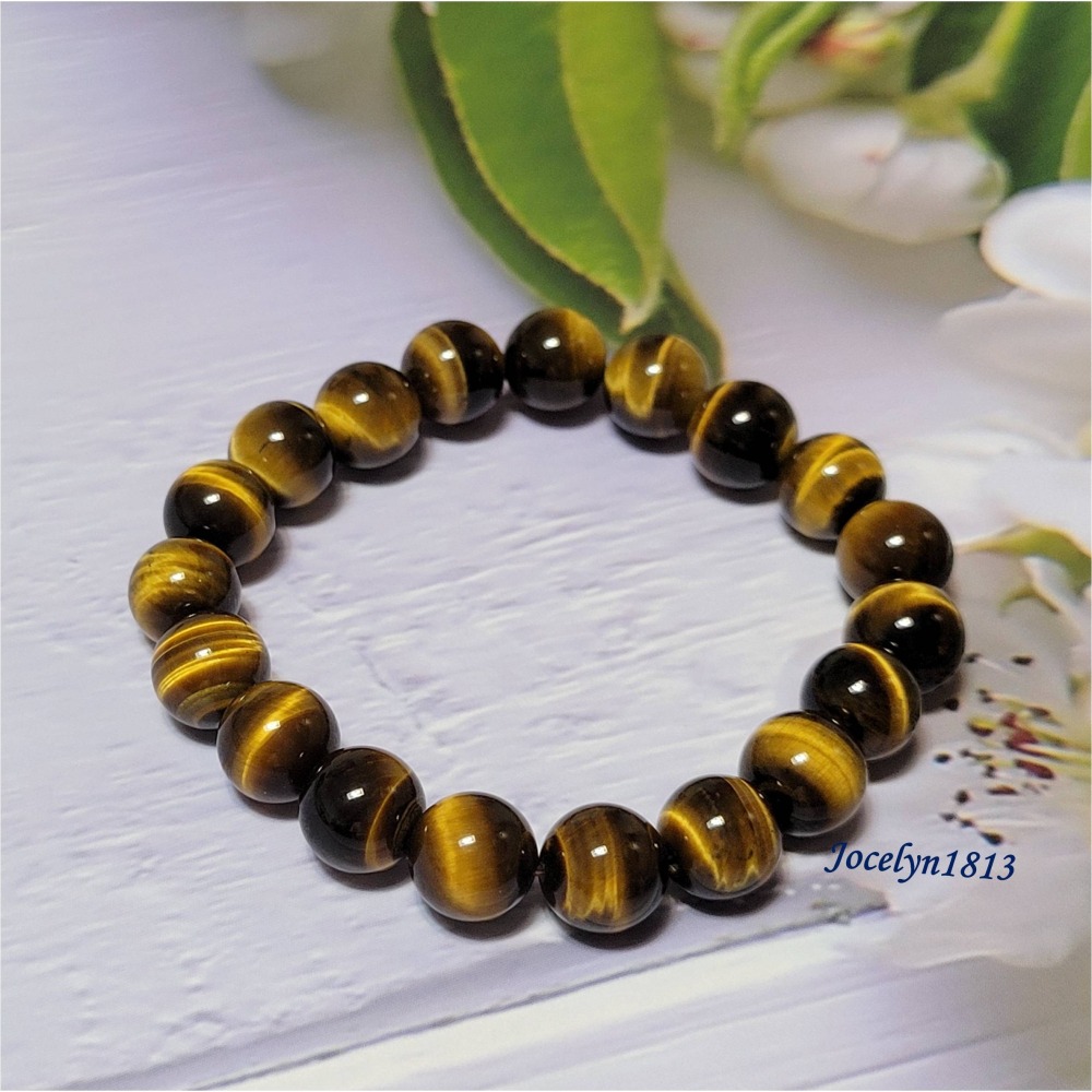 【天然水晶】黃虎眼手排 三色虎眼手排-細節圖7