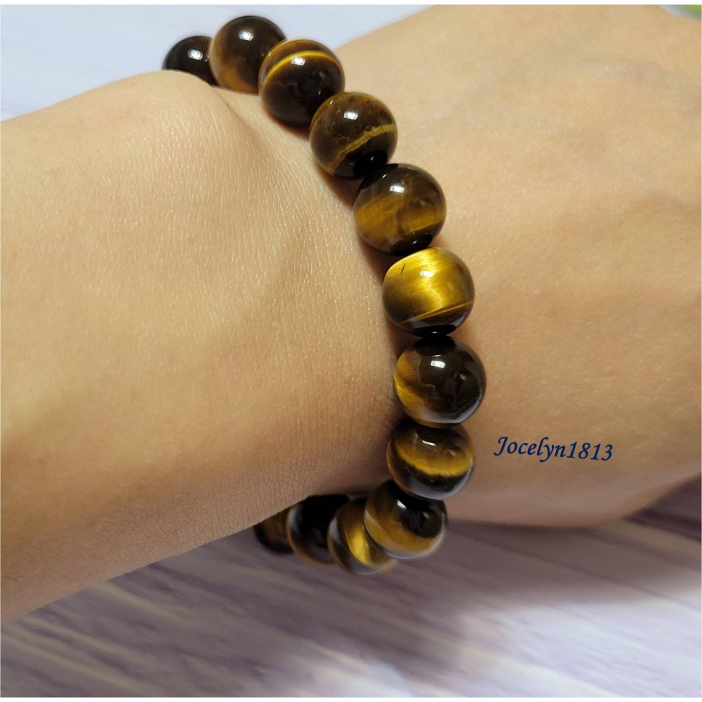 【天然水晶】黃虎眼手排 三色虎眼手排-細節圖8