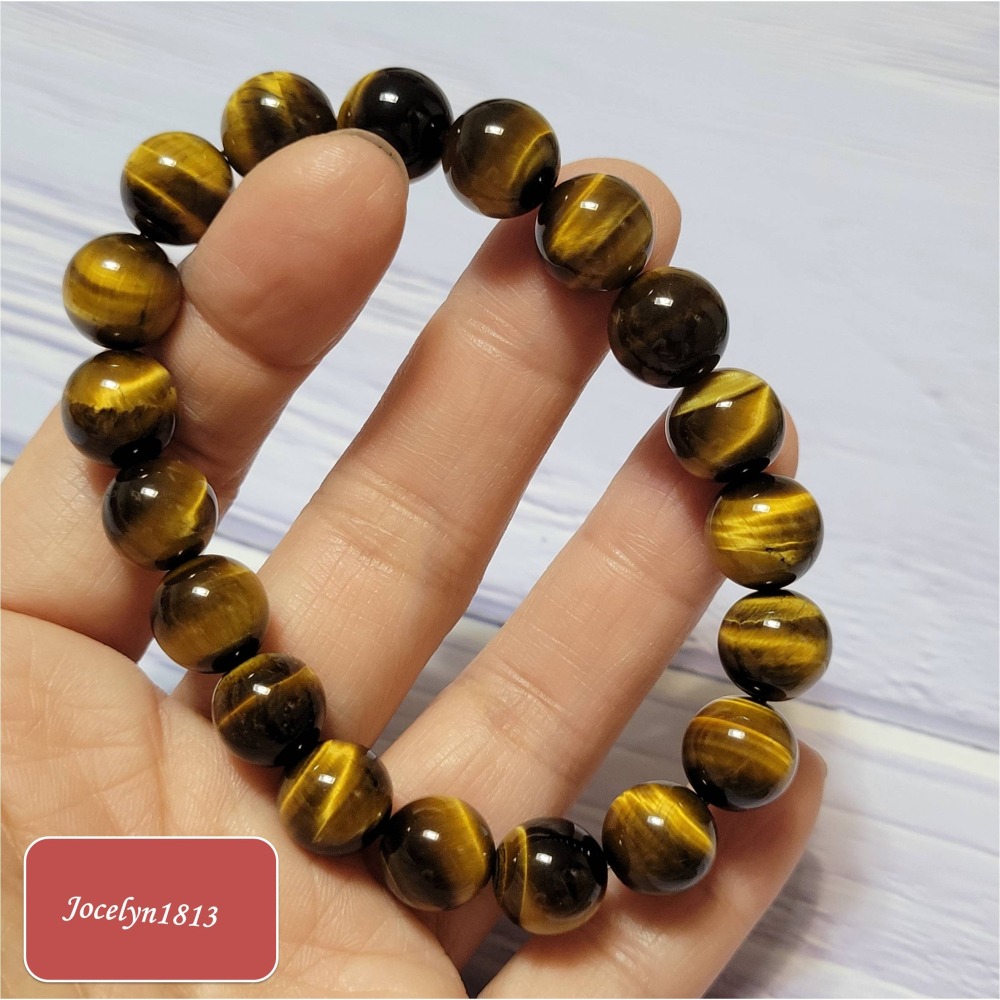 【天然水晶】黃虎眼手排 三色虎眼手排-細節圖9