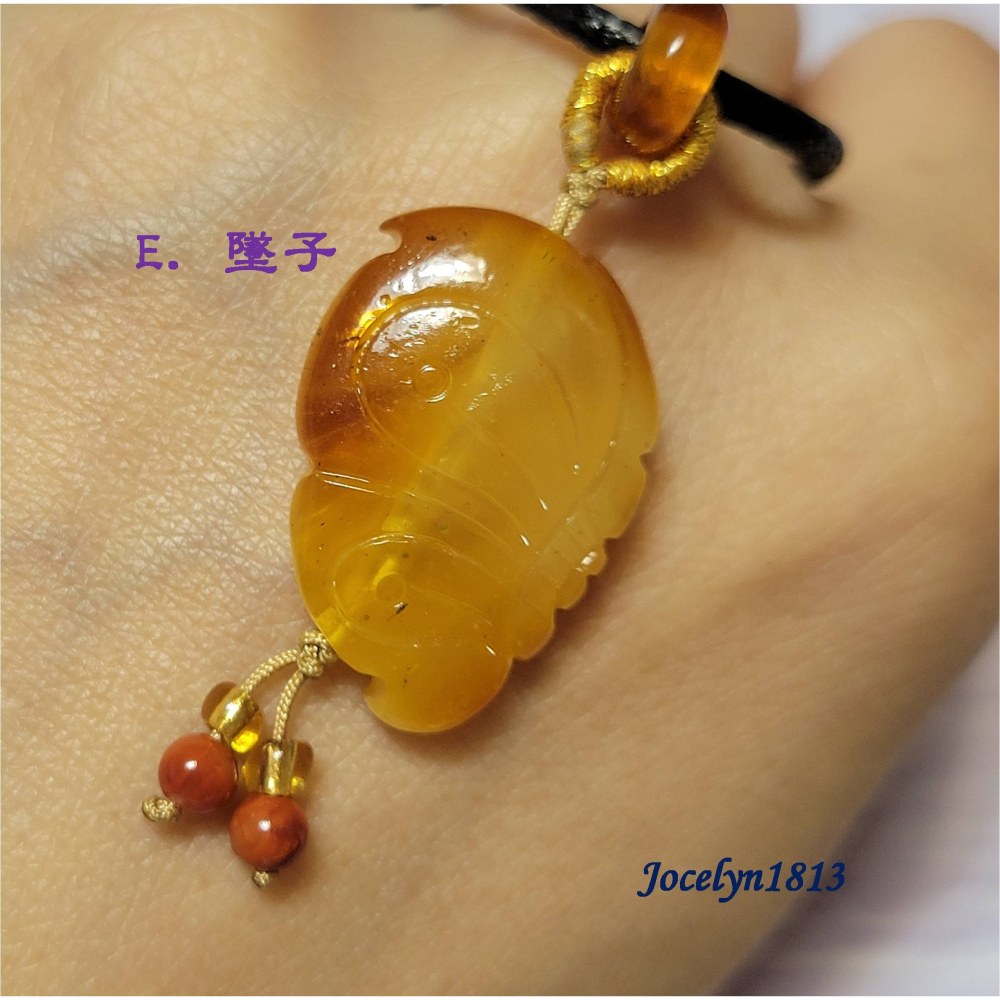 波羅的海 琥珀蜜蠟 包掛 手機掛 原礦 蝴蝶 項鍊墜-細節圖5