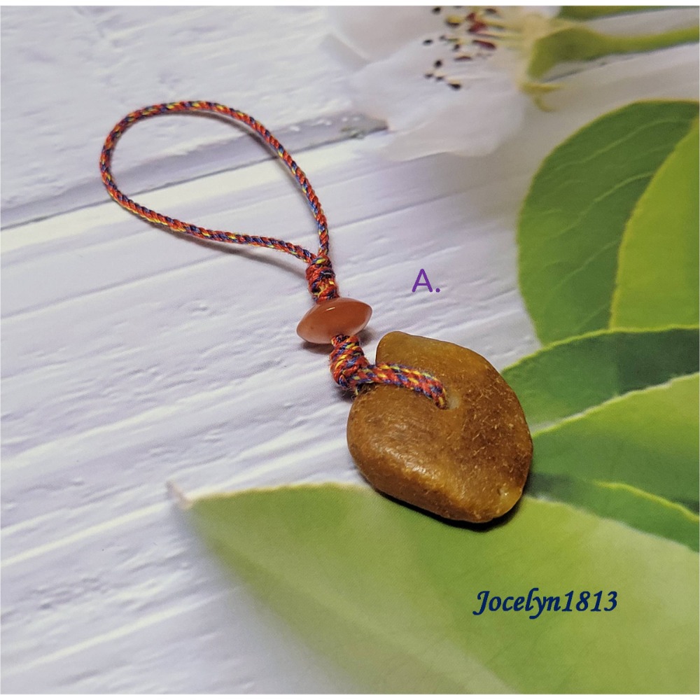 波羅的海 琥珀蜜蠟 包掛 手機掛 原礦 蝴蝶 項鍊墜-規格圖6