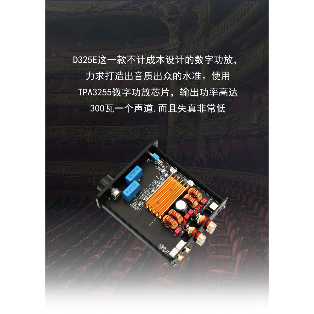 洛克小舖-d325 d類擴大機(300w+300w.rca音頻輸入)-細節圖3