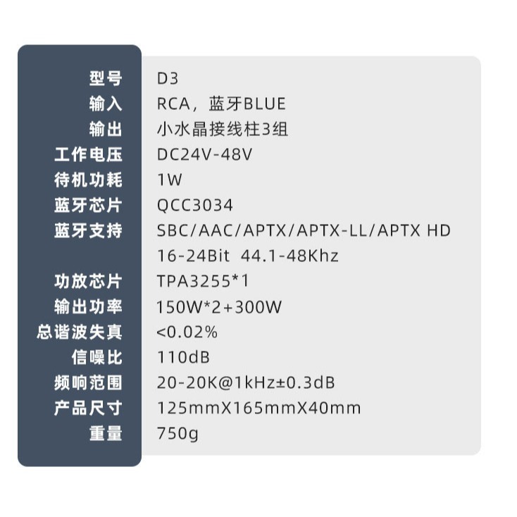 洛克小舖-D325  tpa3255 2.1擴大機(150w+150w+300w.rca輸入)-細節圖5
