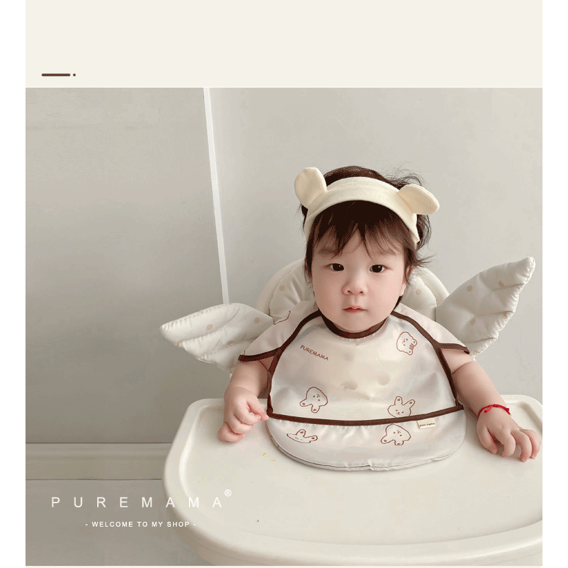 |台灣現貨|反穿衣 吃飯圍兜 飯兜 防水防油防髒 罩衣 吃飯神器-細節圖11